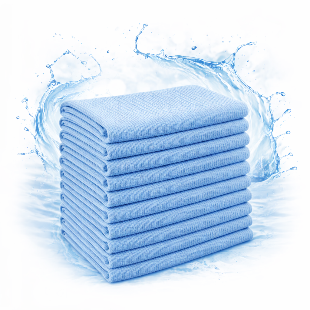 MIKROFIBRA WAFLOWA DO SZYB LUSTER 40 X 40 CM - BEZSMUGI 10 SZTUK